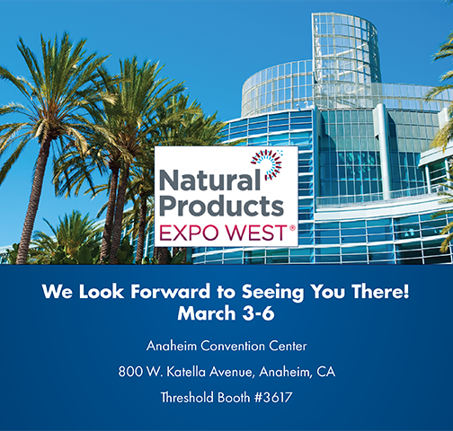 Join us at the Natural Products Expo West, March 3, 2026.
